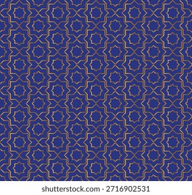 islamisches Gold Ornament nahtloses Muster Hintergrund EPS Vektor