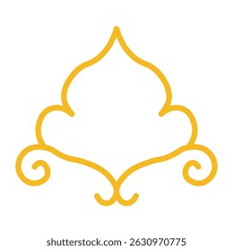 Islamic Gold Ornamental Frame Element