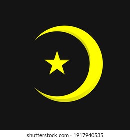 Islamic Golden Month Logo Design Vector
