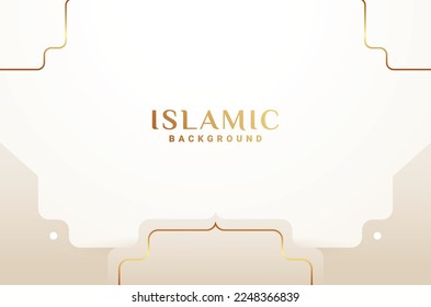 Fondo de lujo del ornamento del degradado islámico