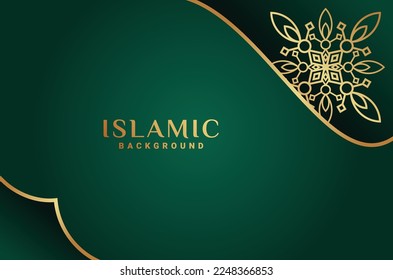 Islamic Gradient Ornament Luxury Background