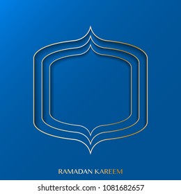 Islamic greeting banner background ramadan kareem