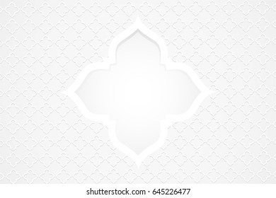 islamic greeting card background with arabic ornamental pattern, for ramadan
