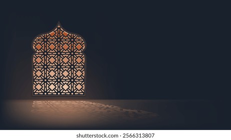 islamic greeting card background. vector illustration