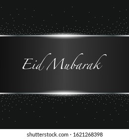 Islamic greeting card. Eid mubarak ramadan kareem celebration template. Vector illustration