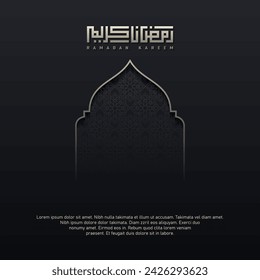 islamic greeting card ramadan kareem luxury background with ornament for islamic party