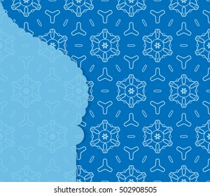 Islamic greeting card template . Arabic muslim background, seamless line pattern. Celebration card for Eid Ul Adha festival, Ramadan Kareem decoration