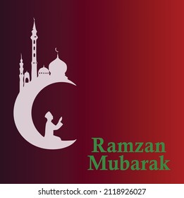 Islamic greeting ramadan card design Vector File.