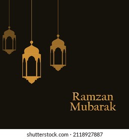 Islamic greeting ramadan card design Vector File.