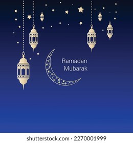 Islamic greeting ramadan kareem vector illustration for card, Banner, Cover design background with beautiful colors
