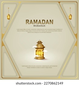 Islamic greetings ramadan card design. Ramadan background vintage style with lanterns