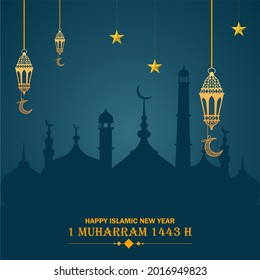 Islamic happy new year designs, muharram designs, posters, banners, social media.