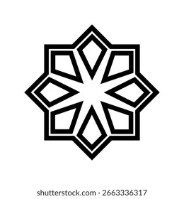 Os ornamentos do Hexágono Islâmico são adequados para ornamentos para atividades islâmicas