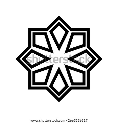 Islamic Hexagon ornaments are suitable for ornaments for Islamic activities