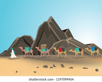 Islamic historical drawings set for children.