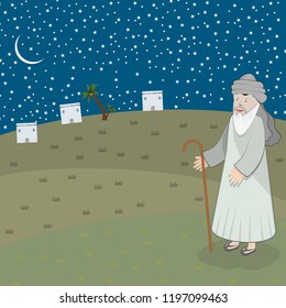 Islamic historical drawings set for children.