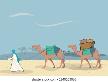 Islamic historical drawings set for children.