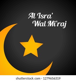 Islamic Holidays Al Isra' Wal Mi'raj Illustration Background Poster Design