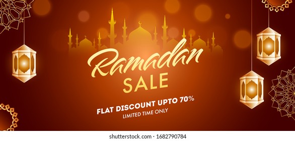 Islamic Holy Month of Ramadan Kareem or Ramazan Kareem Concept.