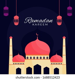 Islamic Holy Month of Ramadan Kareem or Ramazan Kareem Concept.