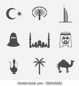 Islamic Icon. Arabic icons