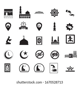 Islamic icon for holiday life vector sign 