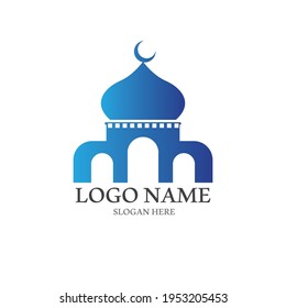 ilustración de icono islámico Diseño de la plantilla de logotipo