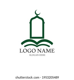 ilustración de icono islámico Diseño de la plantilla de logotipo