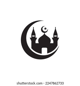 islamic icon , muslim icon vector