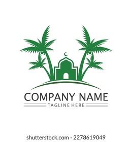 símbolo islámico y logotipo ramadán diseño vectorial signo gráfico