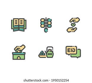 Islamic Icon Set. Islamic Illustration Design