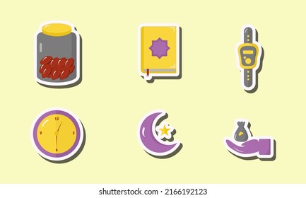 Islamic Icon Sticker Set Design