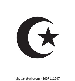 islamic icon symbol design flat vector