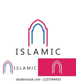 islamic icon vector illustration template design