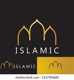 islamic icon vector illustration template design