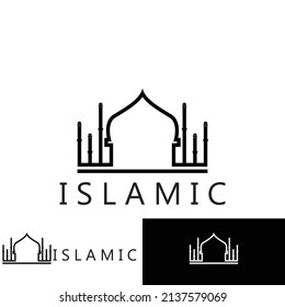 islamic icon vector illustration template design