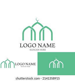 islamic icon vector illustration template design