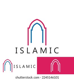 islamic icon vector illustration template design