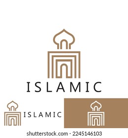 islamic icon vector illustration template design