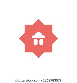 diseño de logotipo vectorial de iconos islámicos 