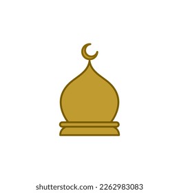 islamic icon vector logo design 