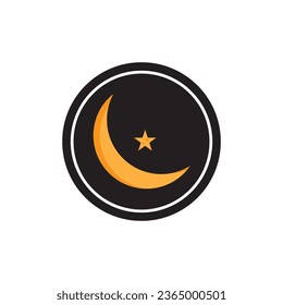 Islamic icon vector template illustration logo design