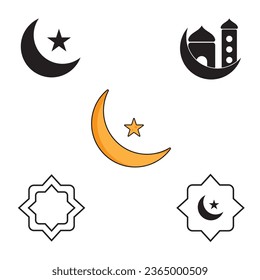 Islamisches Symbol, Vektorgrafik-Logo-Design