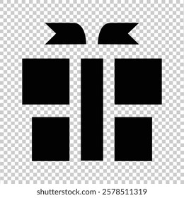 Islamic iconic factor design. black with a transparent background
