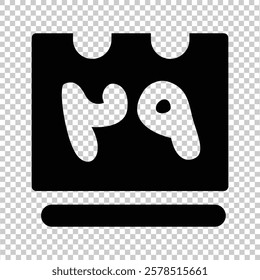 Islamic iconic factor design. black with a transparent background