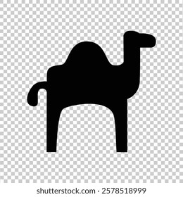 Islamic iconic factor design. black with a transparent background