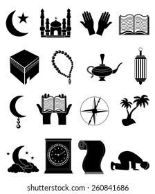 Islamic icons set
