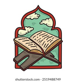 Ilustración islámica coloreada - Islamic-16