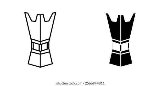 Islamic incense icons. black and white vector set.