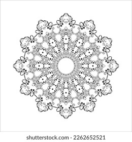 Islamic, indian and arabic vector in mandala shape.